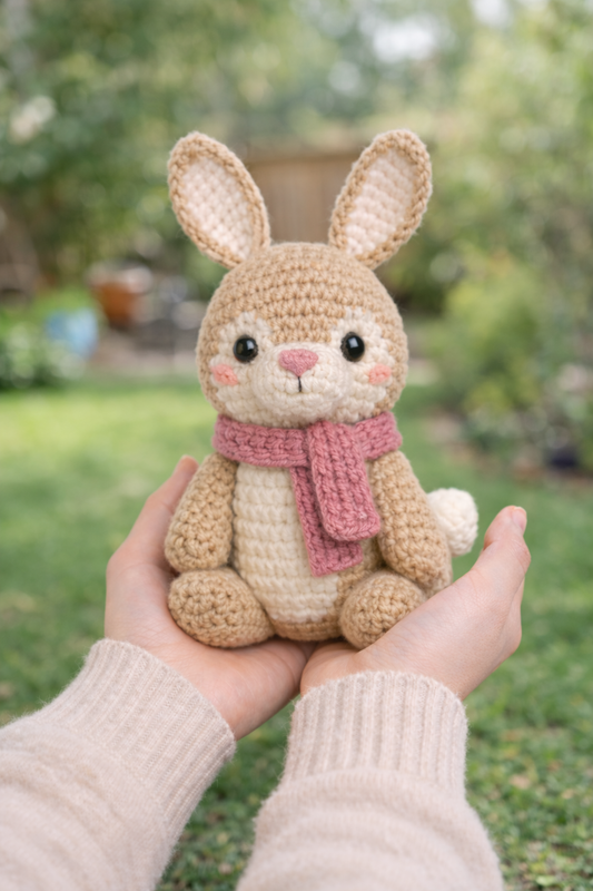 Easy Amigurumi Bunny Crochet Pattern - Beginner Friendly  (PDF Download)